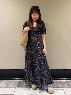 「LILY BROWN（リリーブラウン）の【LILY BROWN Lingerie】バッククロスブラレット（ブラジャー、ブラック系）」を使った、LILY BROWNさんの夏コーディネート