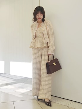 「アイテム（パンプス）」を使った、LILY BROWNさん（レディース・150cm）の冬コーディネート