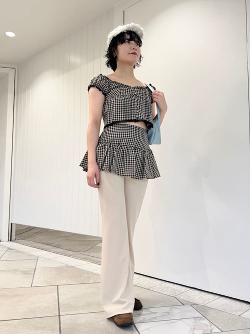 リリーブラウン　lily brown コットンレースヴィンテージブラウス コットンレースヴィンテージブラウス(シャツ・ブラウス