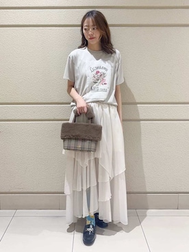 「骨格ナチュラル」｜LILY BROWNさん（レディース・158cm）の夏コーディネート