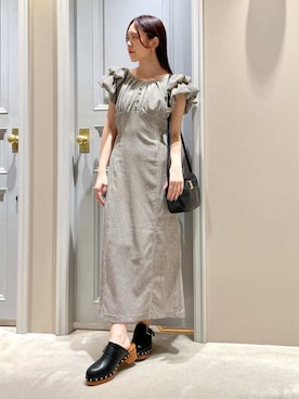 「LILY BROWN（リリーブラウン）のアイテム（サンダル）」を使った、LILY BROWNさん（レディース・156cm）の春コーディネート
