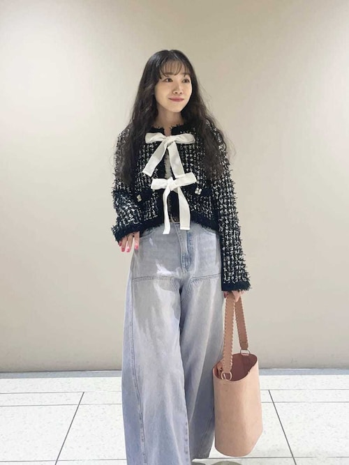 WEB限定00サイズ】ダブルニーカーブワイドデニムパンツ（デニムパンツ