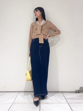 「LILY BROWN（リリーブラウン）のアイテム（スカート）」を使った、LILY BROWNさん（レディース・160cm）の春コーディネート