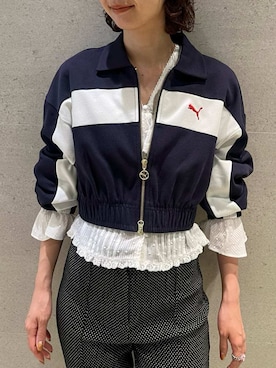 「アイテム（バレエシューズ）」を使った、LILY BROWNさん（レディース・163cm）の夏コーディネート