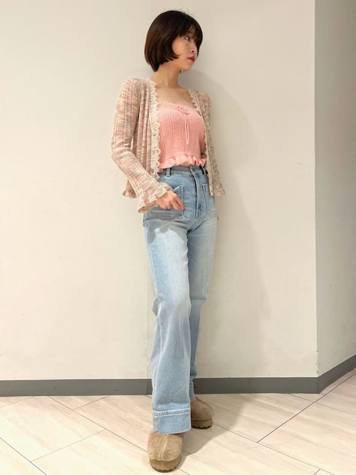 ストレートフレアデニムパンツ（デニムパンツ）｜LILY BROWN（リリー