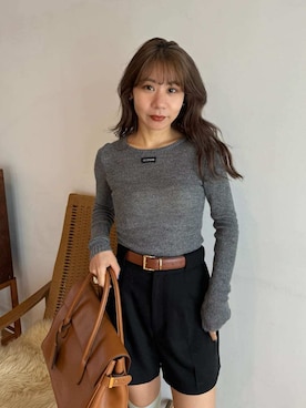 「アイテム（ブラジャー）」を使った、LILY BROWNさん（レディース・152cm）の秋コーディネート