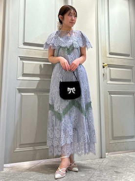 「アイテム（ドレス）」を使った、LILY BROWNさん（レディース・156cm）の冬コーディネート