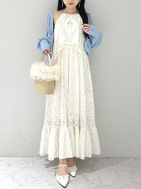 「LILY BROWN（リリーブラウン）のアイテム」を使った、LILY BROWNさん（レディース・156cm）の春コーディネート