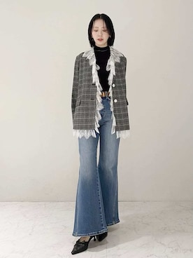 LILY BROWNさん（レディース・154cm）の冬コーディネート