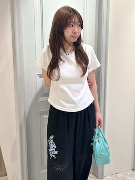 「LILY BROWN（リリーブラウン）のアイテム（アクセサリー）」を使った、LILY BROWNさん（レディース・156cm）の春コーディネート