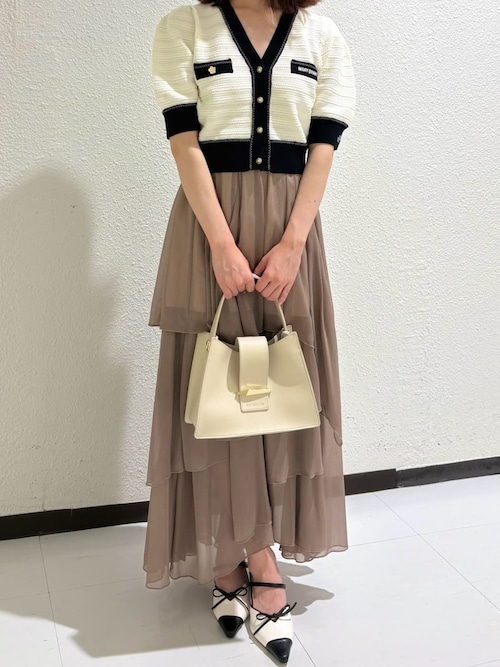 【リリーブラウン】ジャケット、スカート Lily Brown （リリーブラウン)バリエーションラップミニスカート