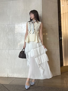 「LILY BROWN（リリーブラウン）のアイテム」を使った、LILY BROWNさん（レディース・163cm）の春コーディネート