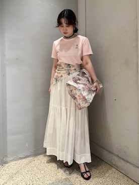 「LILY BROWN（リリーブラウン）のアイテム」を使った、LILY BROWNさん（レディース・153cm）の夏コーディネート
