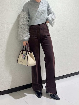 「アイテム（チャーム）」を使った、LILY BROWNさん（レディース・156cm）の秋コーディネート