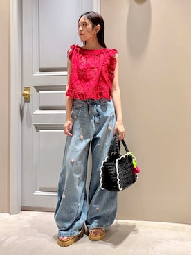 LILY BROWNさん（レディース・156cm）の夏コーディネート