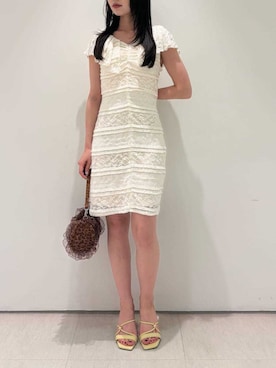 「LILY BROWN（リリーブラウン）のアイテム（ワンピース/ドレス）」を使った、LILY BROWNさん（レディース・155cm）の夏コーディネート