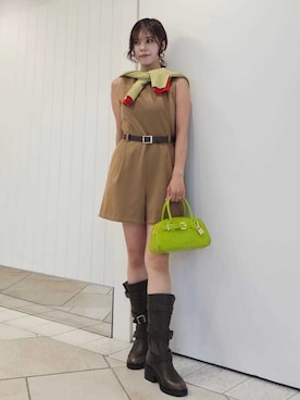 「アイテム（オールインワン・サロペット）」を使った、LILY BROWNさん（レディース・150cm）の夏コーディネート