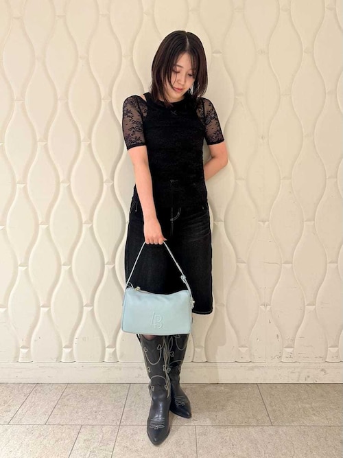 LILY BROWN リリーブラウン メッシュブーツ ブラック Lサイズ LILY BROWN（リリーブラウン）の「メッシュブーツ（ブーツ