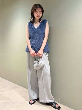 「LILY BROWN（リリーブラウン）のアイテム（スウェットパンツ）」を使った、LILY BROWNさん（レディース・163cm）の春コーディネート