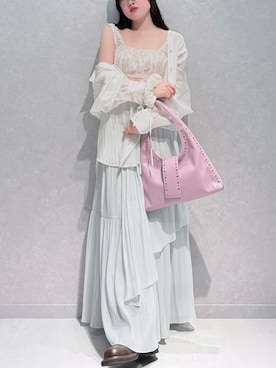 「LILY BROWN（リリーブラウン）のアイテム」を使った、LILY BROWNさん（レディース・153cm）の春コーディネート