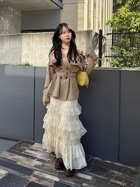 LILY BROWNさん（レディース・160cm）の冬コーディネート