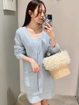 「LILY BROWN（リリーブラウン）のアイテム（アクセサリー）」を使った、LILY BROWNさん（レディース・156cm）の冬コーディネート