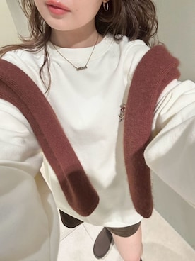 「アイテム（ノーカラージャケット）」を使った、LILY BROWNさん（レディース・150cm）の秋コーディネート