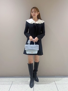 「イエベ春」｜LILY BROWNさん（レディース・158cm）の冬コーディネート