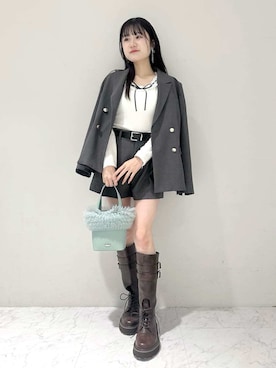 LILY BROWNさん（レディース・156cm）の冬コーディネート