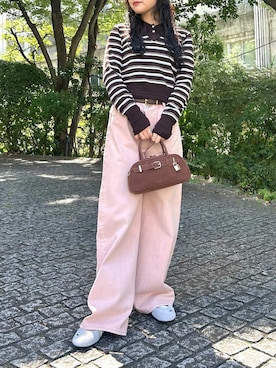 「アイテム（その他シューズ、グレー系）」を使った、LILY BROWNさん（レディース・151cm）の秋コーディネート