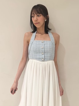 「結婚式」｜「アイテム（ワンピース）」を使った、LILY BROWNさん（レディース・160cm）の夏コーディネート