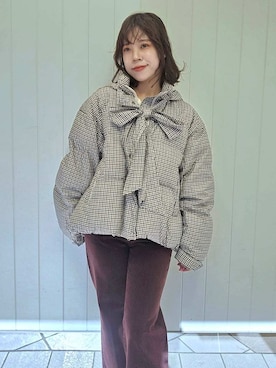 「アイテム（インナーウェア/肌着）」を使った、LILY BROWNさん（レディース・150cm）の秋コーディネート