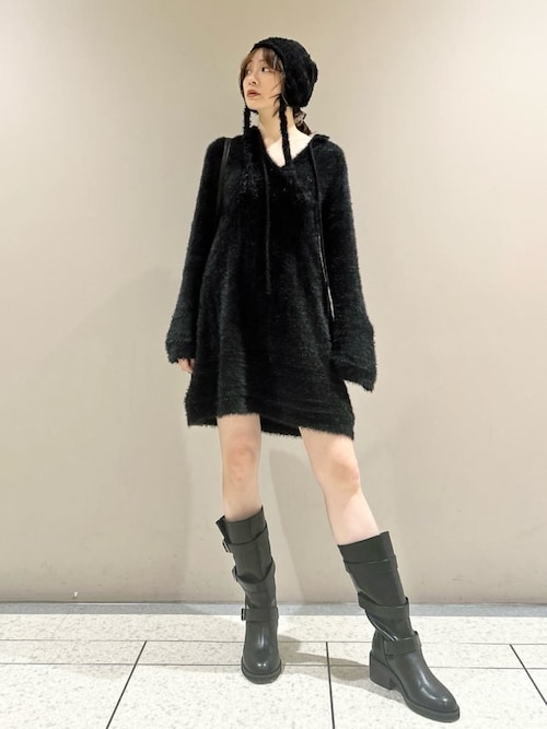 フェザークロシェニット帽(ニットキャップ/ビーニー)|LILY BROWN フェザークロシェニット帽(ニットキャップ/ビーニー)|LILY BROWN