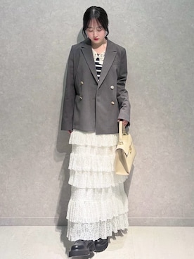 LILY BROWNさん（レディース・153cm）の冬コーディネート