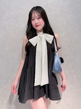 「LILY BROWN（リリーブラウン）のアイテム」を使った、LILY BROWNさん（レディース・153cm）の春コーディネート