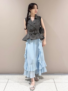 LILY BROWNさん（レディース・157cm）の夏コーディネート