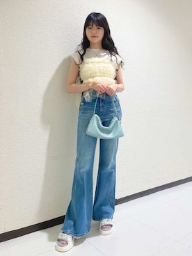 「LILY BROWN（リリーブラウン）のアイテム（パンツ）」を使った、LILY BROWNさん（レディース・162cm）の夏コーディネート
