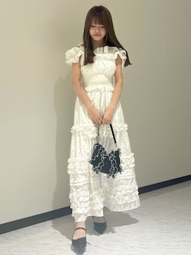 「LILY BROWN（リリーブラウン）のアイテム（スカート）」を使った、LILY BROWNさん（レディース・151cm）の夏コーディネート