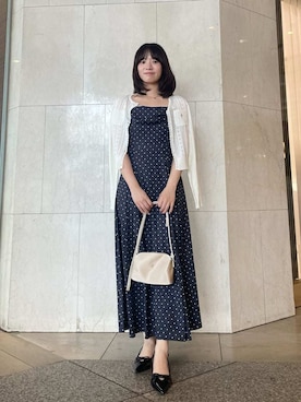 「LILY BROWN（リリーブラウン）の2wayミニショルダーバッグ（ショルダーバッグ、ベージュ系）」を使った、LILY BROWNさんの夏コーディネート