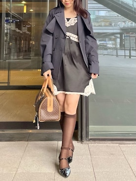 LILY BROWNさん（レディース・156cm）の冬コーディネート