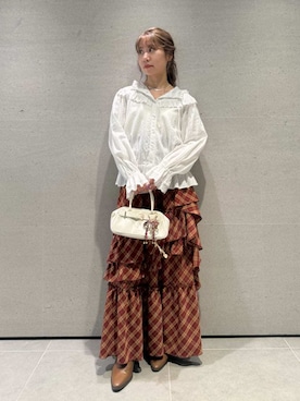 「アイテム（キーケース/キーアクセサリー）」を使った、LILY BROWNさん（レディース・152cm）の夏コーディネート