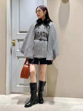 「アイテム（スウェット、シルバー系）」を使った、LILY BROWNさん（レディース・156cm）の秋コーディネート