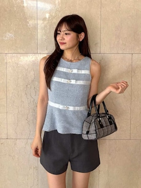 「LILY BROWN（リリーブラウン）のアイテム（その他パンツ）」を使った、LILY BROWNさん（レディース・164cm）の夏コーディネート