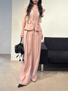 「LILY BROWN（リリーブラウン）のアイテム」を使った、LILY BROWNさん（レディース・160cm）の春コーディネート