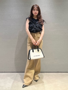 「LILY BROWN（リリーブラウン）のアイテム（パンツ）」を使った、LILY BROWNさん（レディース・152cm）の夏コーディネート
