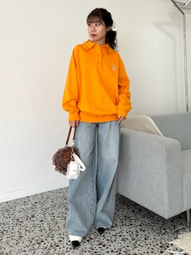 「アイテム（キーホルダー）」を使った、LILY BROWNさん（レディース・152cm）の冬コーディネート