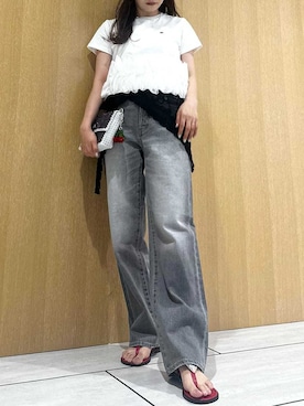 「LILY BROWN（リリーブラウン）のアイテム」を使った、LILY BROWNさん（レディース・157cm）の夏コーディネート