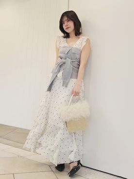 「LILY BROWN（リリーブラウン）のアイテム」を使った、LILY BROWNさん（レディース・150cm）の春コーディネート