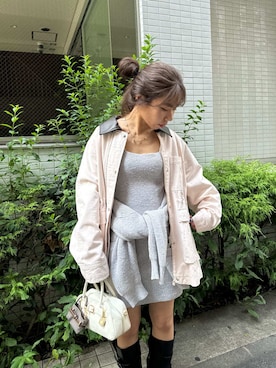 「アイテム（キーホルダー）」を使った、LILY BROWNさん（レディース・152cm）の秋コーディネート