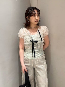 LILY BROWNさん（レディース・153cm）の夏コーディネート